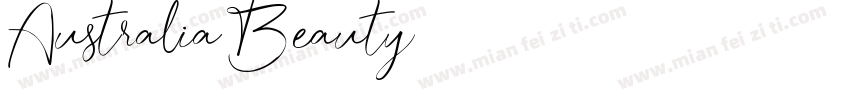 Australia Beauty字体转换